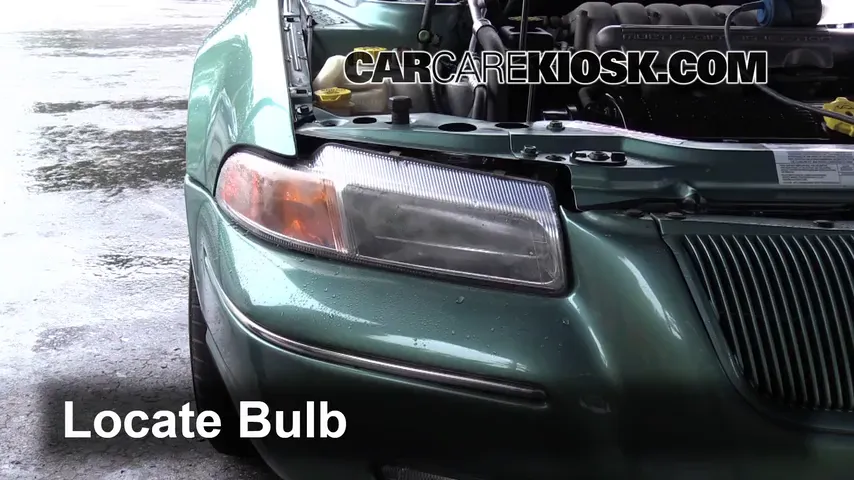 1998 Chrysler Cirrus LXi 2.5L V6 Lights Headlight (replace bulb)